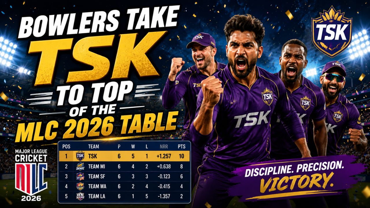 Bowlers Take TSK to Top of the MLC 2026 Table