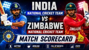 India National Cricket Team vs Zimbabwe National Cricket Team Match Scorecard