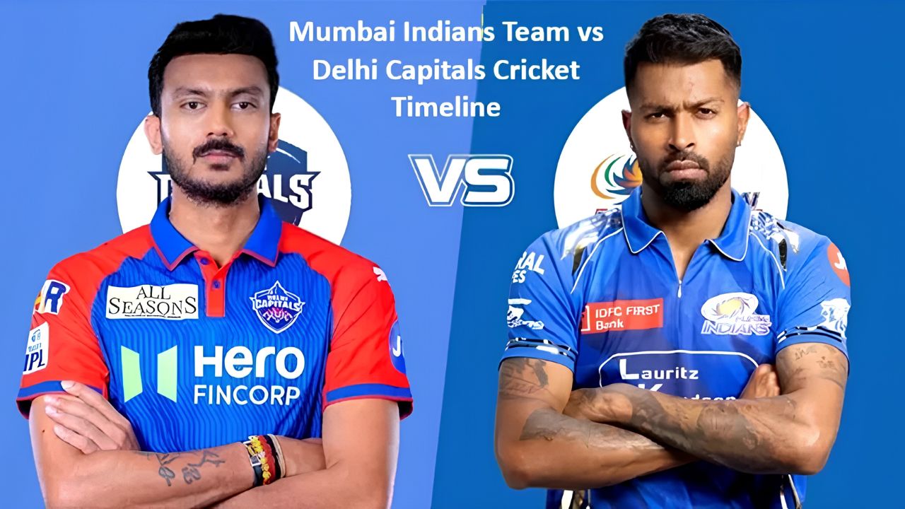 Mumbai Indians vs Delhi Capitals Timeline