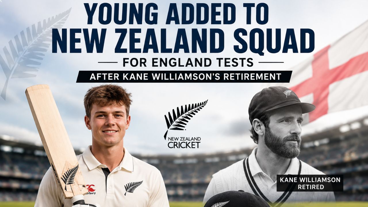Young Added to New Zealand Squad for England Tests After Kane Williamson's Retirement