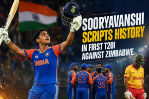 Sooryavanshi Scripts History in First T20I Against Zimbabwe: 15-Year-Old Creates T20I Record