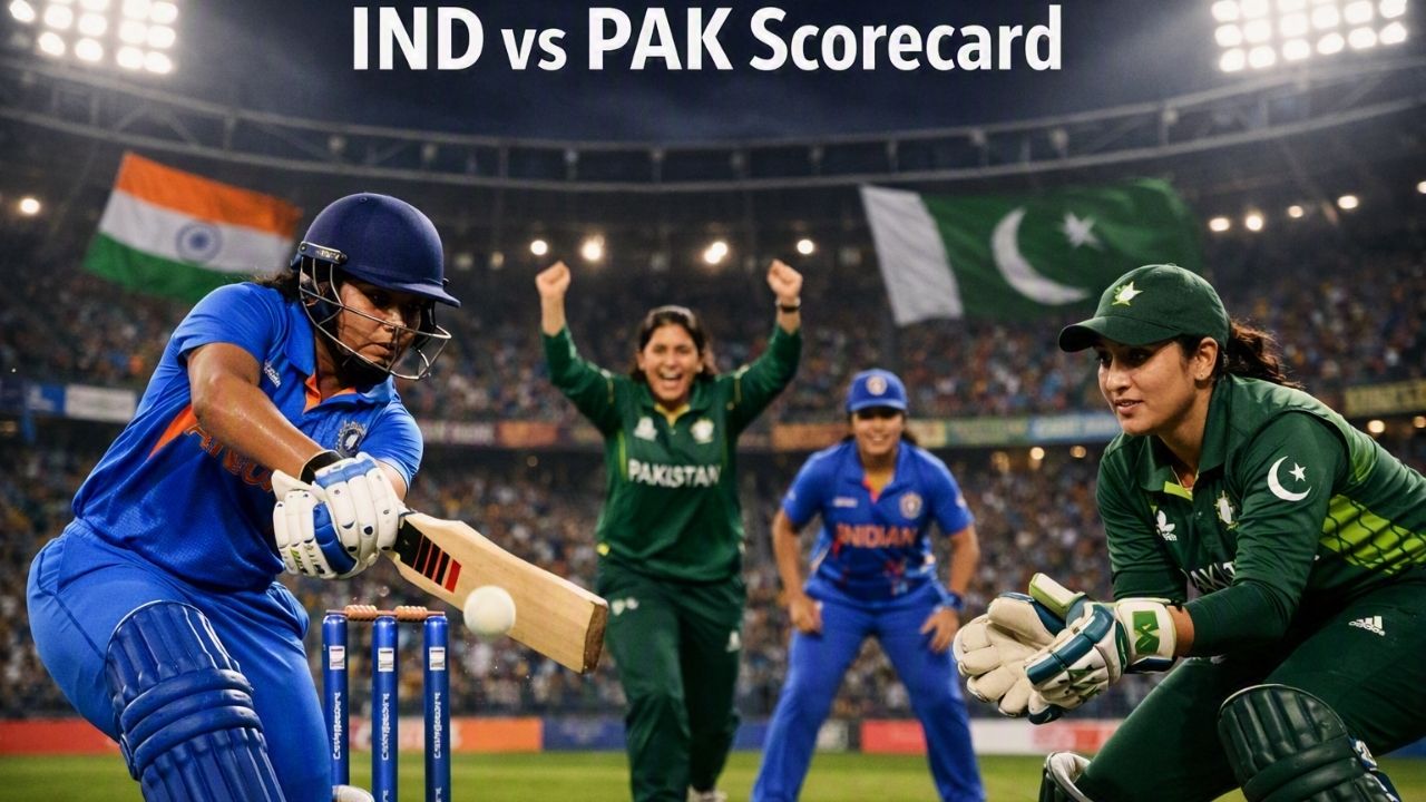 IND vs PAK Scorecard India Women vs Pakistan Women T20 match