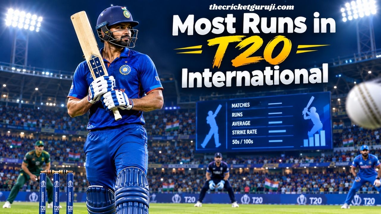 Most Runs in T20 International: Top Run Scorers & Records