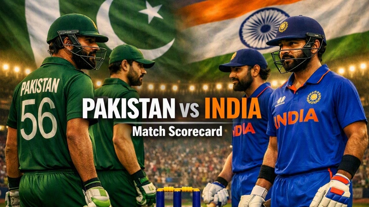 Pakistan National Cricket Team vs India National Cricket Team Match Scorecard
