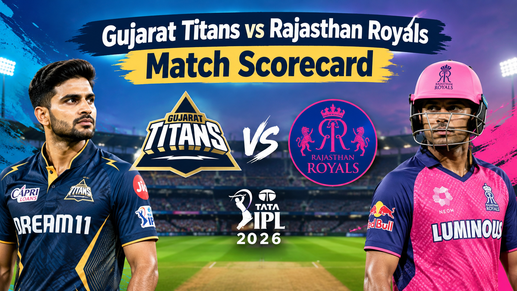 Gujarat Titans vs Rajasthan Royals Match Scorecard
