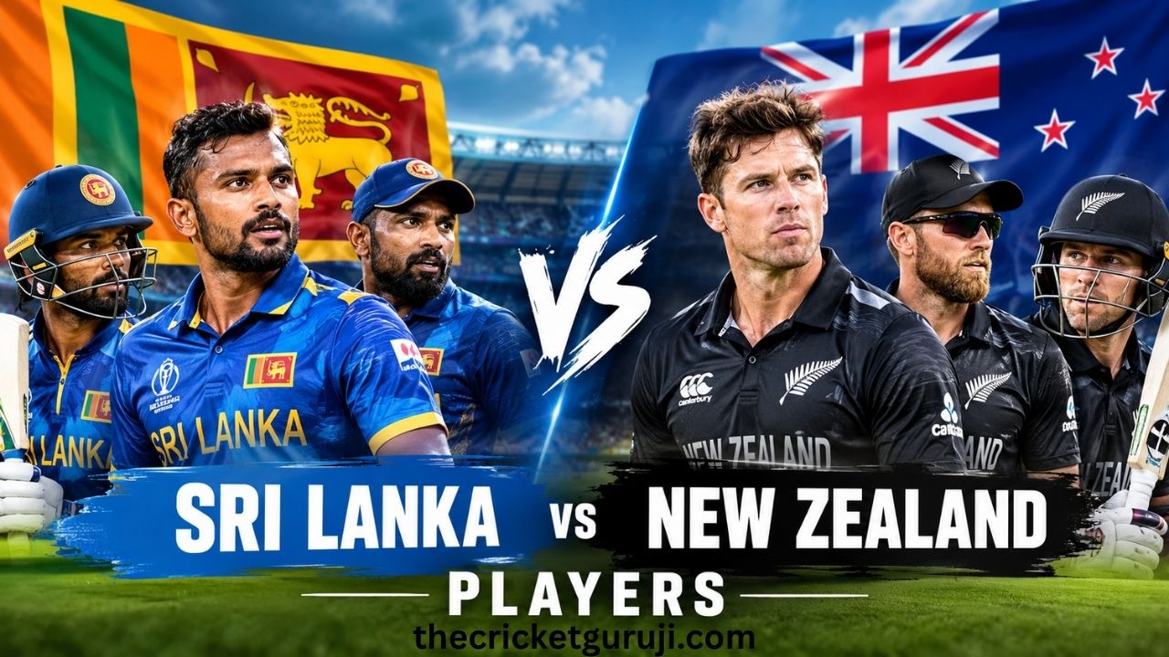 Sri Lanka National Cricket Team vs New Zealand National Cricket Team players
